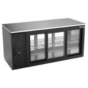 Victory VBB72HC-GS-PT-B - Pass-Thru Back Bar Refrigerator, Three-section, 72"W X 31-7/8”D X 34"H
