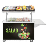 Hubert 65017 - Magnetic Sign, "fresh Salad", 49"L X 26"H