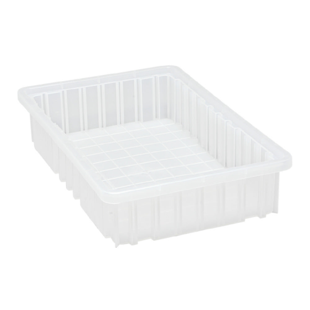 Quantum DG92035CLCS - Dividable Grid Container, 16-1/2"L X 10-7/8"W X 3-1/2"H, Clear