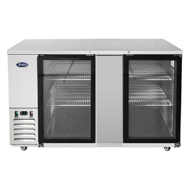 Atosa MBB69GGR Atosa Back Bar Cooler Two-section 68"W X 28-1/10"D X 40-1/8"H