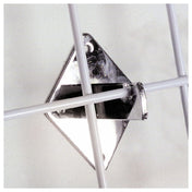 Hubert 28859 - Grid Panel Wall Bracket, 3" X 4", Chrome