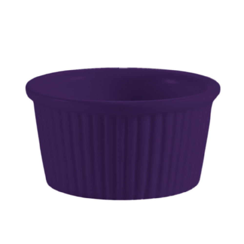 CAC China RKF-6-BLU RKF Ramekin 6 Oz. 3-1/2" Dia. X 1-3/4"H