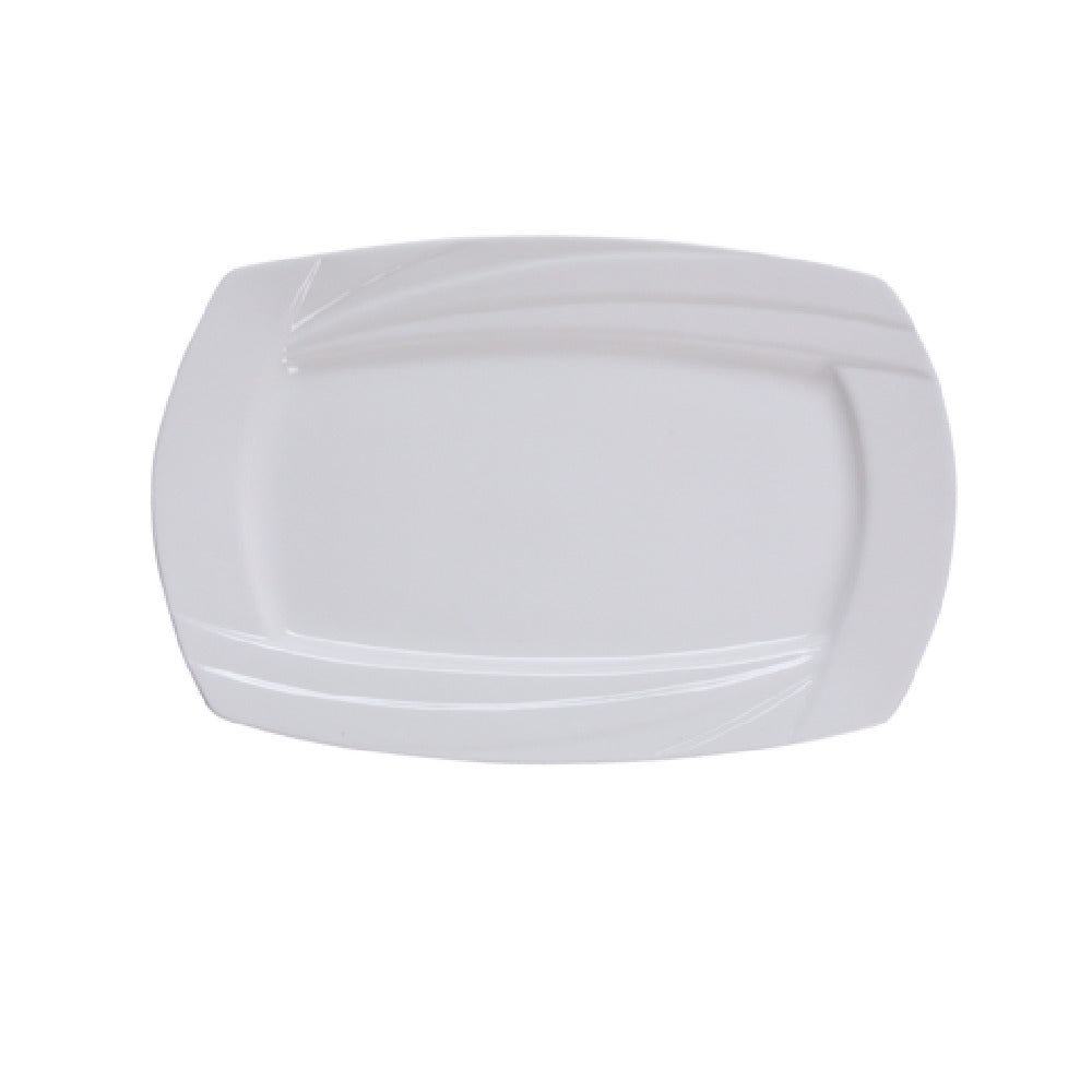 Yanco MM-10 RT Miami Plate 10"L X 7"W Rectangular