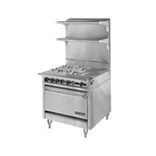 American Range HD34-1HT-4-1_LP Medallion Professional Heavy Duty Range Gas 34"
