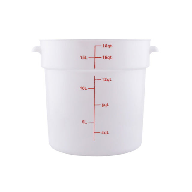 CAC China FS3P-18W Food Storage Container 18 Qt. Round