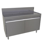 Glastender DBCA-48 Underbar Drainboard Cabinet Base With Hinged Doors 48"W X 19"D