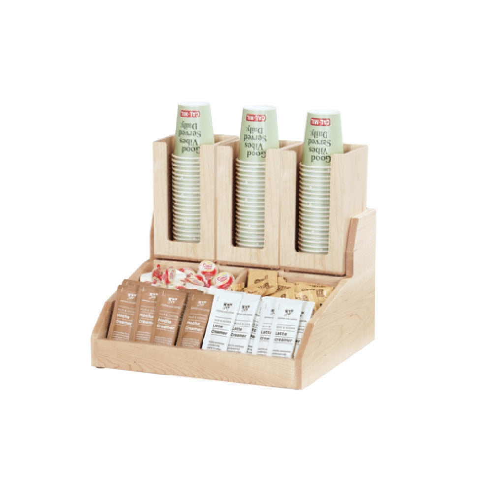 Cal-Mil 2019-71 Blonde Base For Condiment Station 15"W X 14.5"D X 9.25"H Rectangular