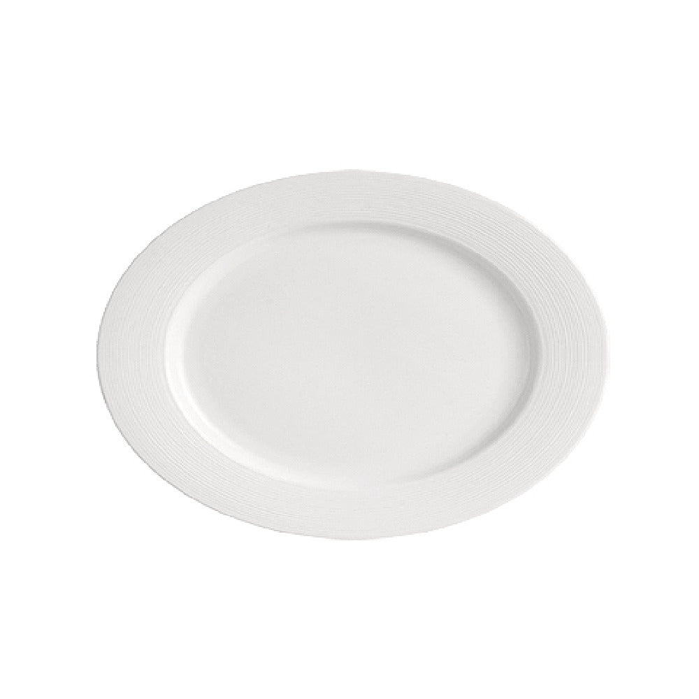 CAC China HMY-13 Harmony Platter 12"L X 8-3/4"W X 1-1/4"H Oval