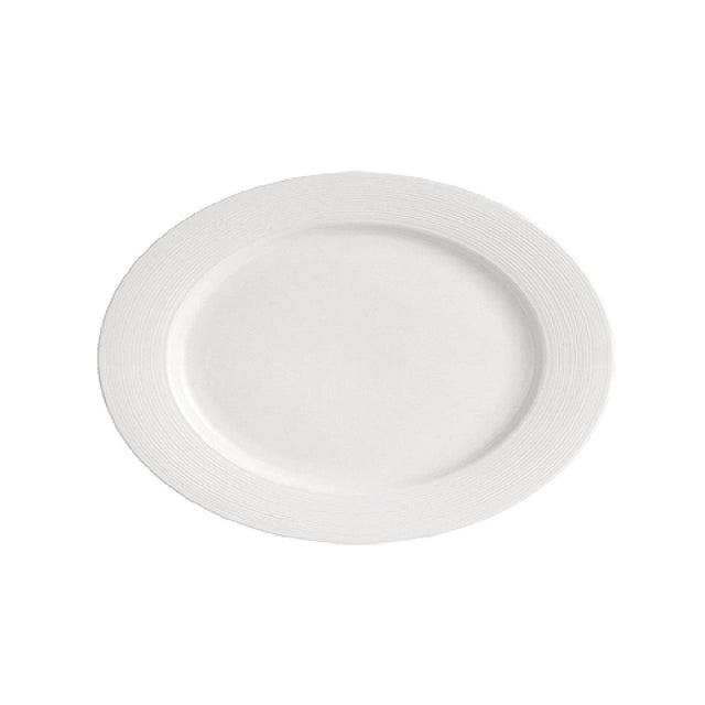CAC China HMY-13 Harmony Platter 12"L X 8-3/4"W X 1-1/4"H Oval