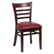 Royal ROY 8001 W CRM - Side Chair, Ladder Back, 17"L X 16-1/2"W X 33-1/2"H