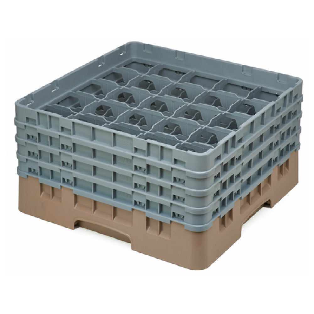 Cambro 25S800184 Camrack® Glass Rack With (4) Soft Gray Extenders Full Size