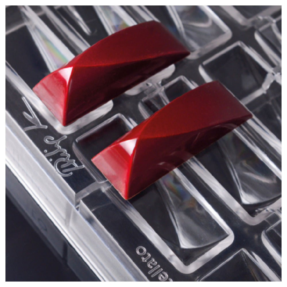 JB Prince KA047 Poly Chocolate Mold Slope 0.78"W X 2.36"D X 0.63"H 11 Gr