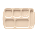 GET Enterprises TR-151-T School & Cafeteria Tray 15-1/2" X 9-7/8" 6 Compartments