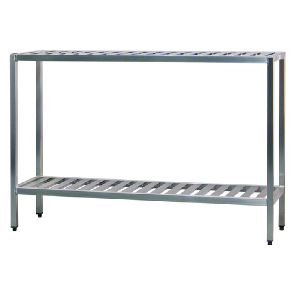 New Age Industrial 1021TB T-Bar Series Shelving Unit 2-tier 36"W X 20"D X 48"H