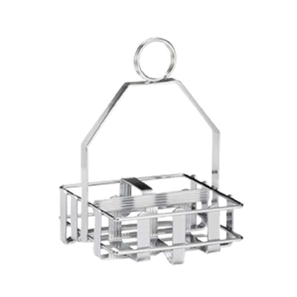 TableCraft Products 606R - Condiment Rack Only, 6" X 4-1/4" X 4", Fits Up To (2) 1-5/8" Dia. Salt And Pepper Shakers & Sugar Packets