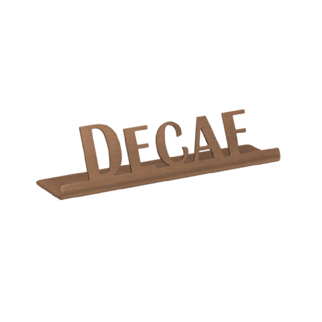 Service Ideas 1C-ST-DECAF-SIGN-RG Table Sign "Decaf" 1"H X 4"W