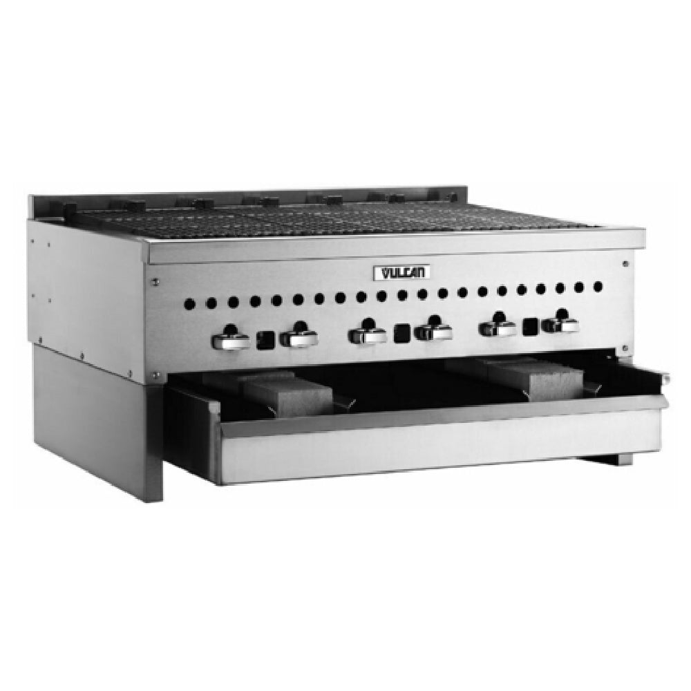 Vulcan CTSMOKER-VCCB36 - Wood Assist Low Profile Smoker Base, Includes: (1) Wood Crumb/grease Tray