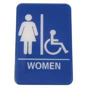 Royal ROY 695630 A - Sign, 6" X 9", "Women/Accessible"