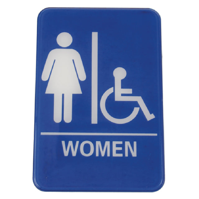 Royal ROY 695630 A - Sign, 6" X 9", "Women/Accessible"