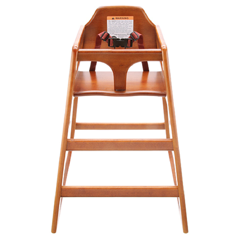 AllPoints 86844 Wooden High Chair Walnut
