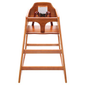 AllPoints 86844 Wooden High Chair Walnut