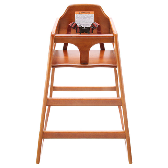 AllPoints 86844 Wooden High Chair Walnut