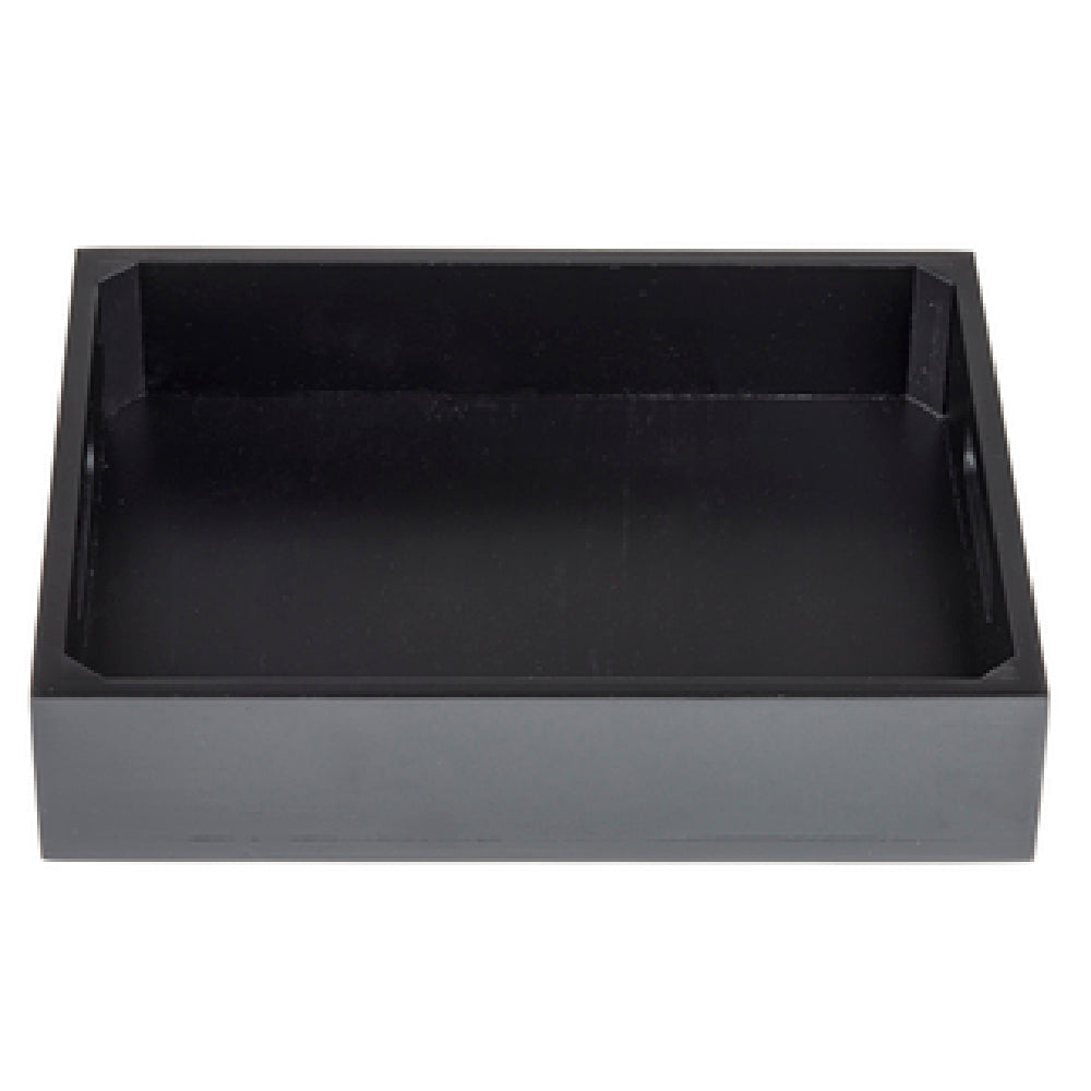 TableCraft Products CRATESB12BK - Gastro Serving/Display Crate, Half Size, 12-3/4" X 10-1/2" X 2-3/4"