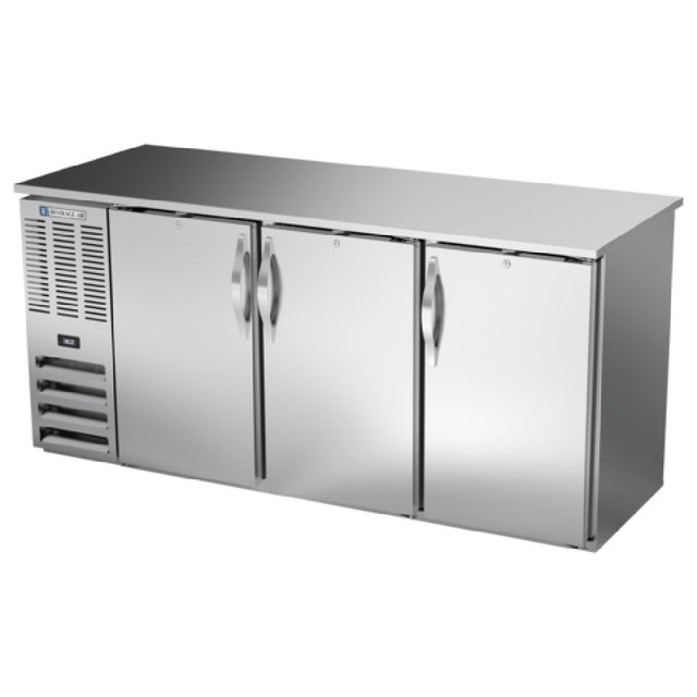 Beverage Air BBN72HC-PT-S - Refrigerated Back Bar Pass-Thru Storage Cabinet, Three-section