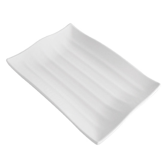 BauscherHepp T90521 Wavy Platter 5-9/10" X 8-1/4" X 1-3/16"H Rectangular
