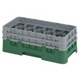 Cambro 17HS434119 Camrack® Glass Rack With (2) Soft Gray Extenders Half Size