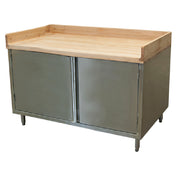 BK Resources CMBT-3060H Chef Table Cabinet Base With Hinged Doors 60"W X 30"D X 39"H Overall Size