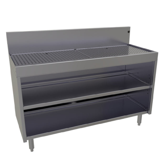 Glastender DBCA-48-LD Underbar Drainboard Open Front Cabinet Base 48"W X 19"D