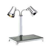 Spring USA 2793-5 Carving Station 28"L X 25-1/2"W X 22-4/5"H Dual Heat Lamp
