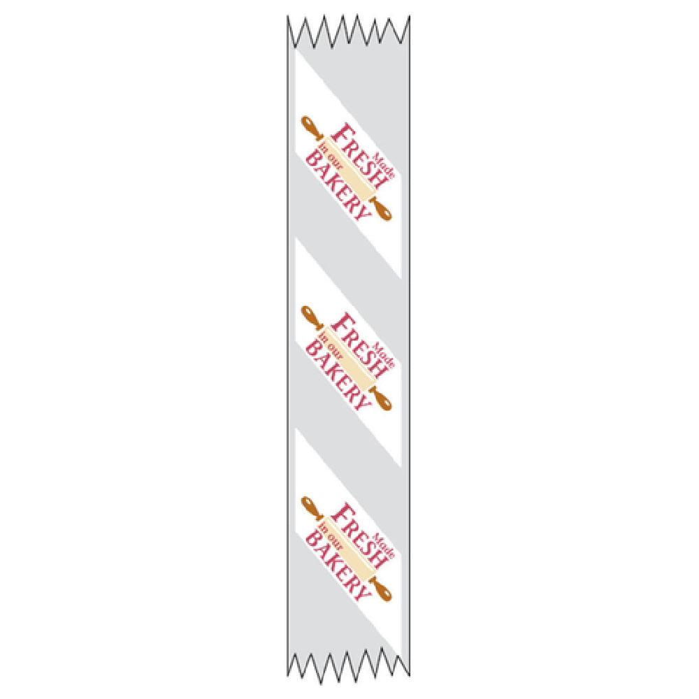 Hubert 55247 - Merchandising Food Tape, "Made Fresh In Our Bakery", 1" X 500' Roll
