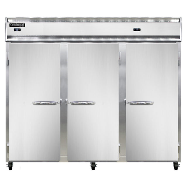 Continental Refrigerator 3RFFENSS Extra-Wide Refrigerator/Freezer Reach-in 85-1/2"W
