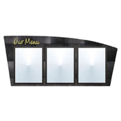 Hubert 21024 - Menu Board, 3-pocket, Wall-mount