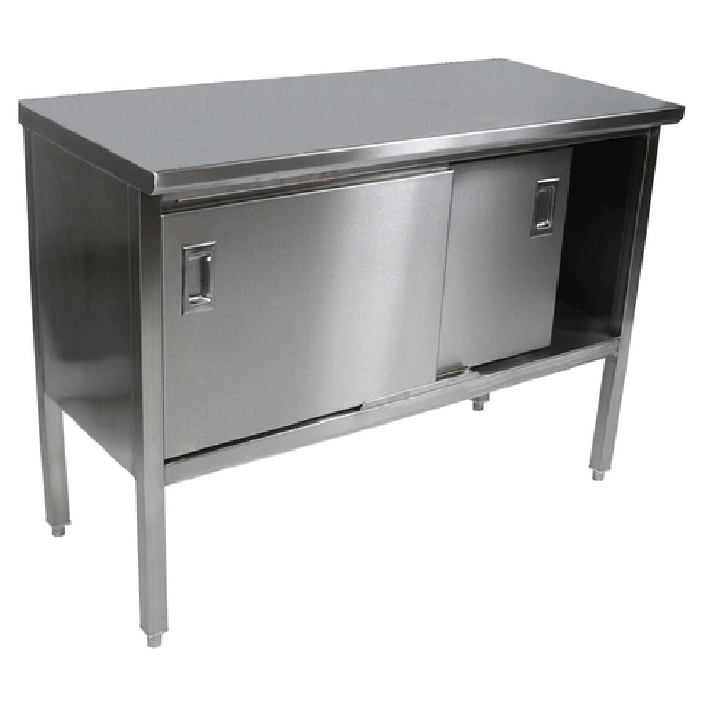 John Boos EBSS4-3060 Work Table Cabinet Base With Sliding Doors 60"W X 30"D
