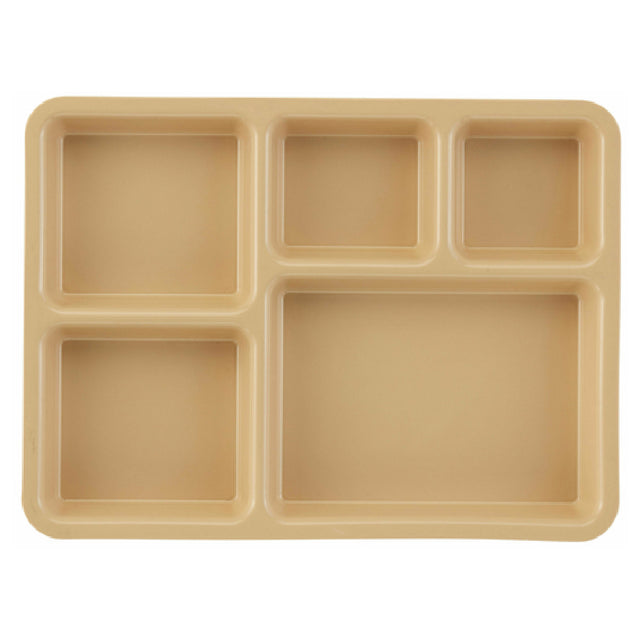 Cambro 1411CP161 Tray-on-Tray Meal Delivery Tray 5-compartment 14-3/8"L X 10-9/16"W X 1-1/4"D