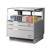 Turbo Air TOM-36L-UFD-S-1S-N Horizontal Open Display Merchandiser Low-profile