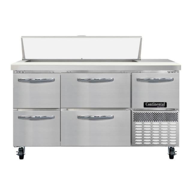 Continental Refrigerator RA60SN12-D Refrigerated Base Shallow Depth Sandwich Unit