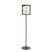 Hubert 91052 - Sign Holder, Floor Stand, 11" Bottom Dia. X 55"H Overall