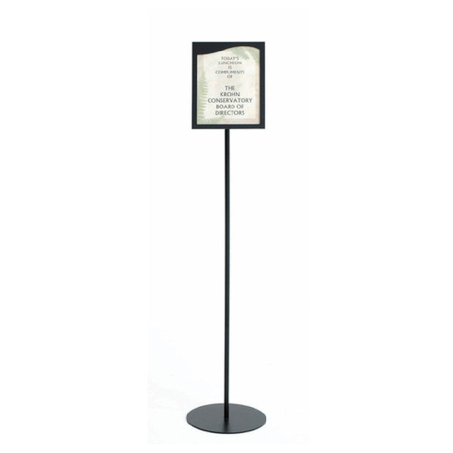 Hubert 91052 - Sign Holder, Floor Stand, 11" Bottom Dia. X 55"H Overall