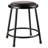 National Public Seating 6418 NPS® Vinyl Padded Steel Stool 18"H 14" Round Seat With 11-1/2" Dia. Vinyl Padding