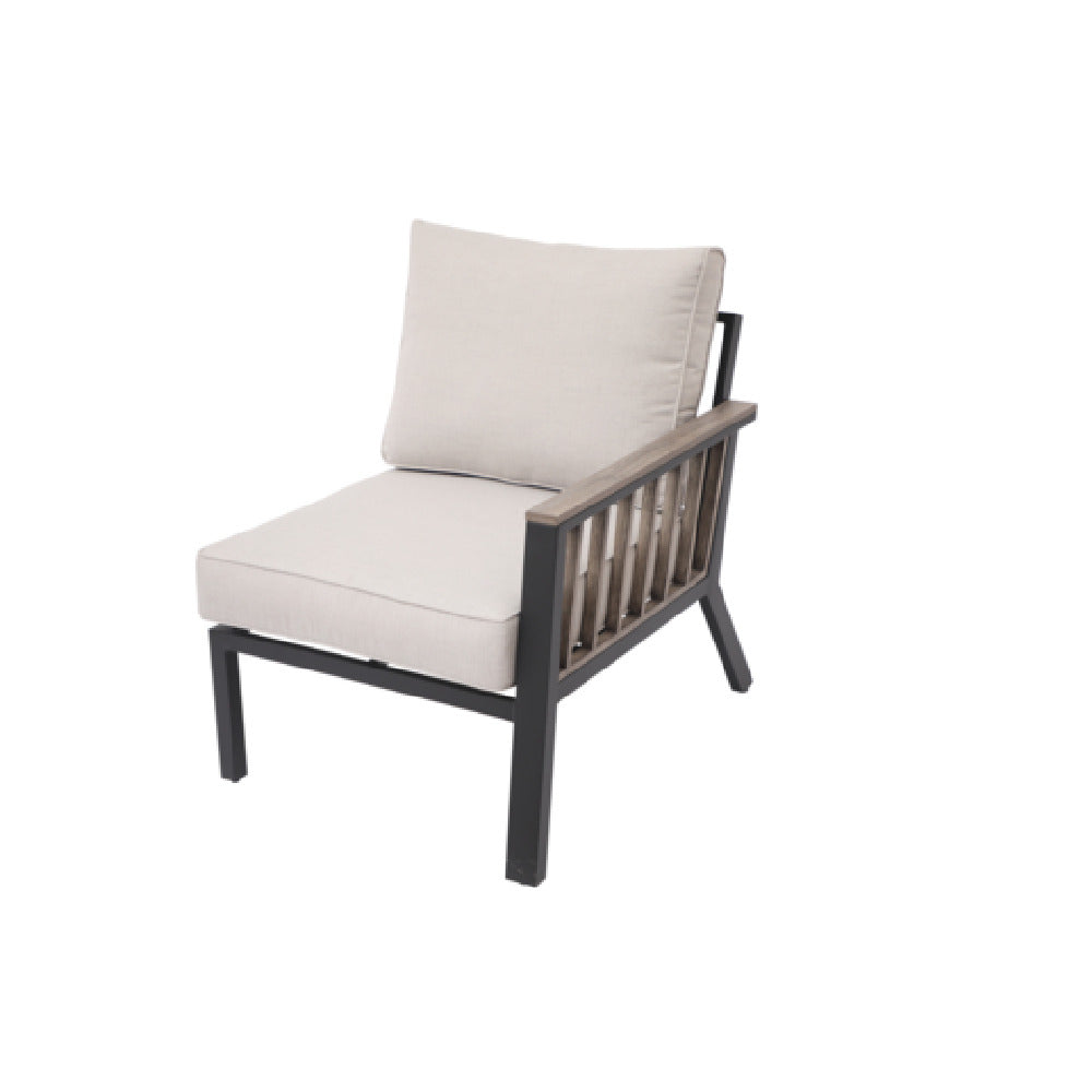 Plantation Prestige Commercial Furniture 8820400-0140433 Telluride Left Hand Section Matte Black Finish