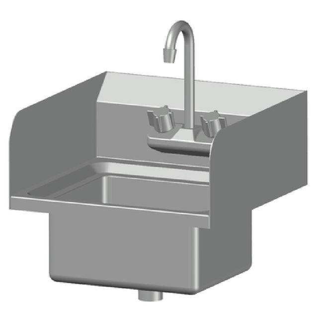 SPG EHS-1RL - Universal Stainless Economy Hand Sink, Wall Mounted, 12" Wide X 10" Front-to-back X 6" Deep