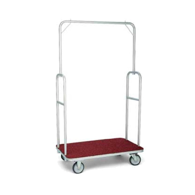 Forbes Industries 2430 Luggage Cart Standard Silver Powder-epoxy Finish