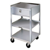 Lakeside 356 Equipment Stand Open Base With (3) Shelves & (1) Drawer 300 Lb. Weight Capacity