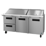 Hoshizaki SR72B-30MD2 - Steelheart Series Mega Top Refrigerator, Three-section, 72"W