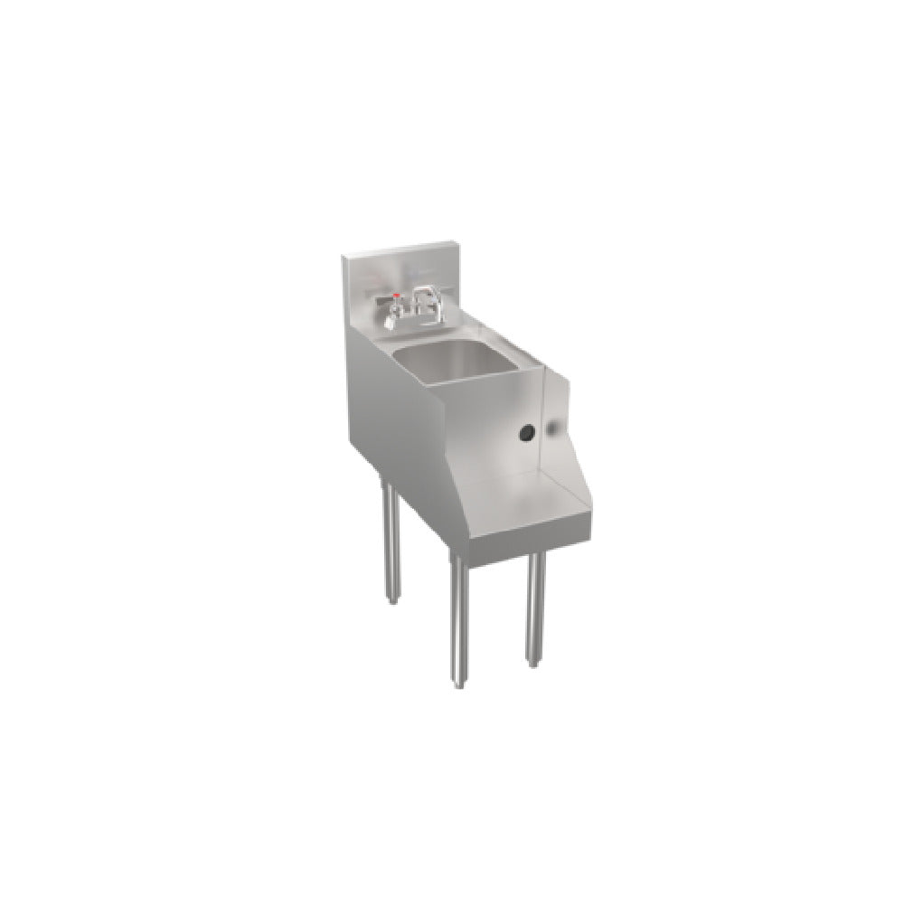 Krowne KRS-12BD - Stadium Series Underbar Blender Station, With Dump Sink, 12"W X 29"D X 36-1/2"H O.A.