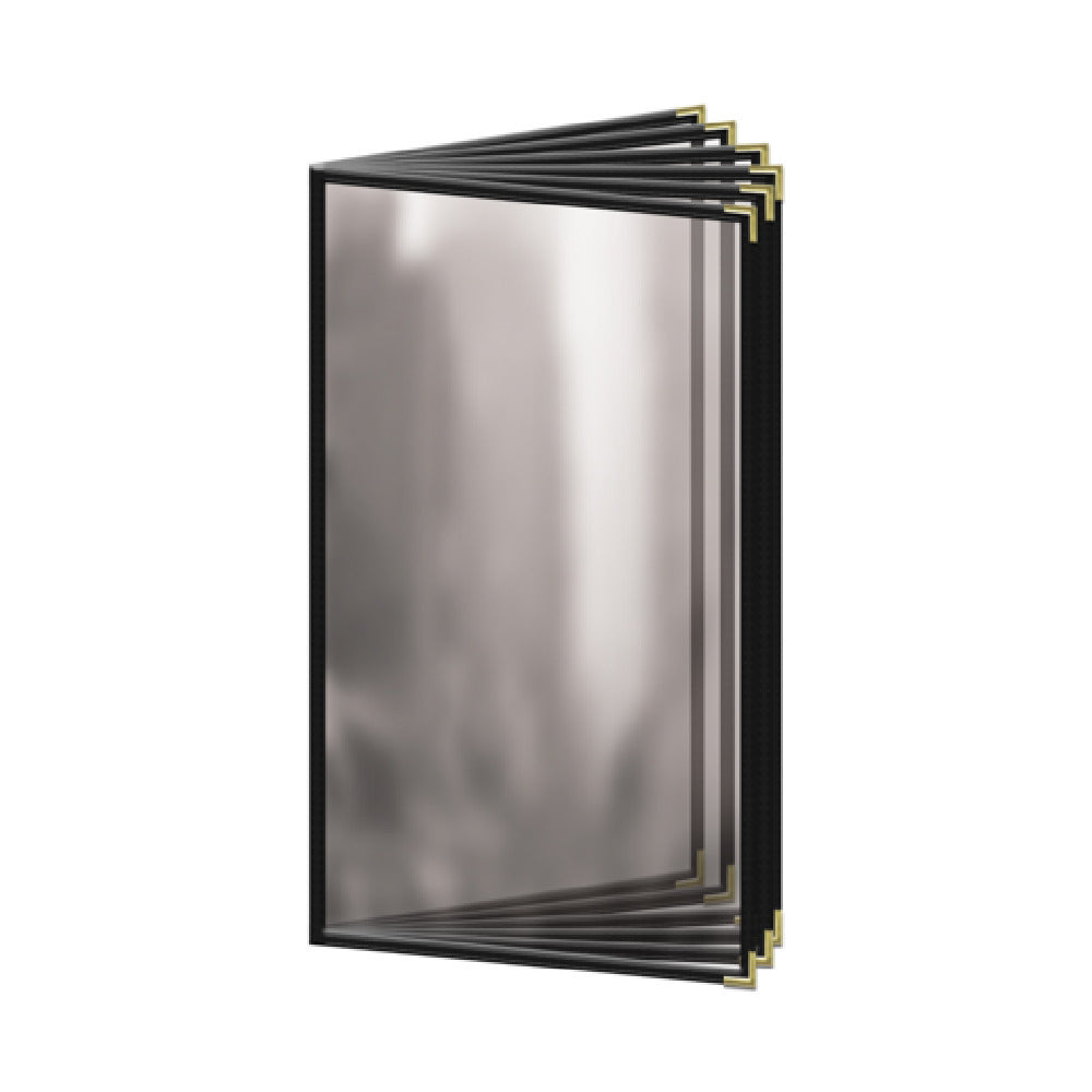 Risch TE-12V 8.5X14 Deluxe Clear Sewn Menu Cover 8-1/2" X 14" Booklet